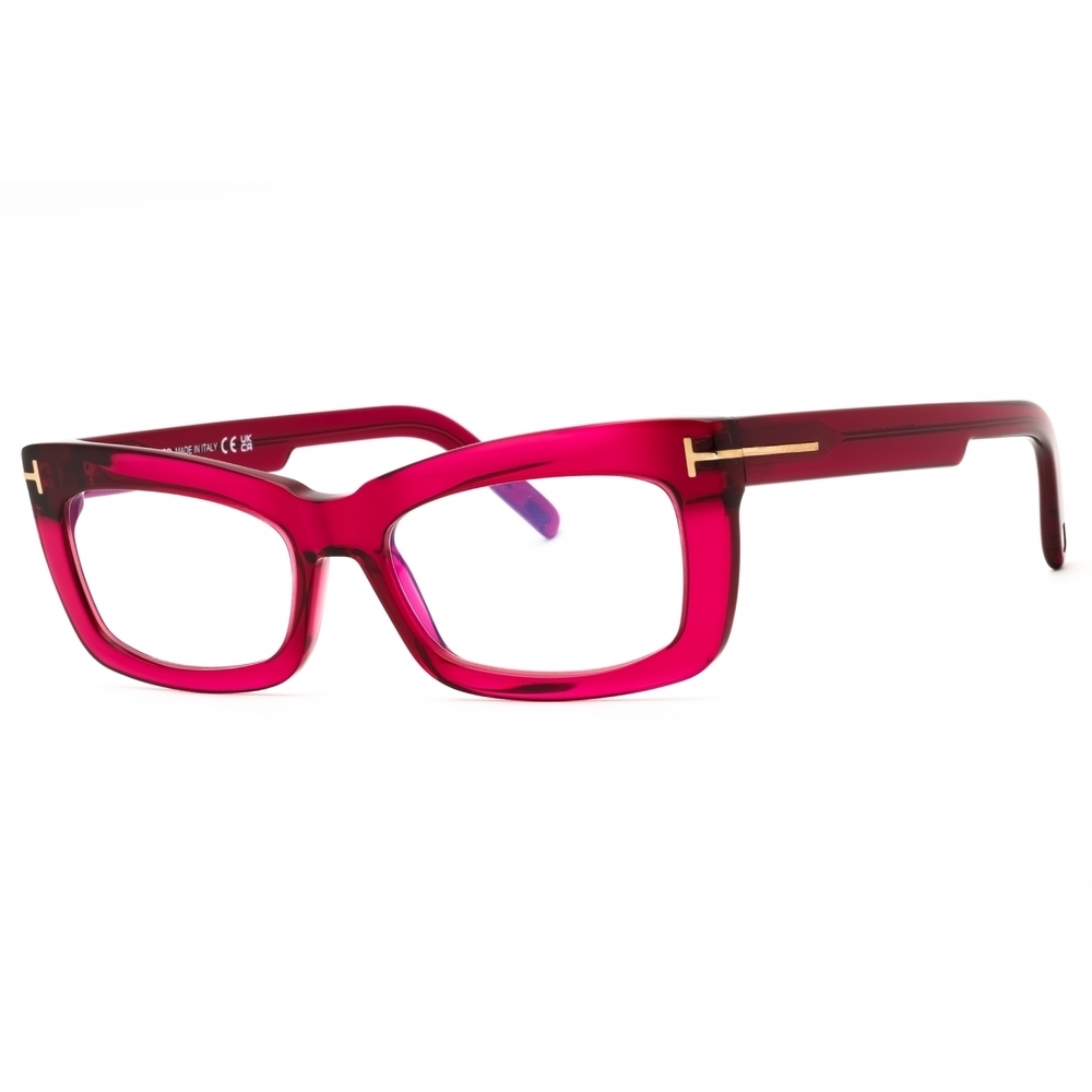 Tom Ford FT5966 Eyeglasses Fuxia Acetate Rectangular